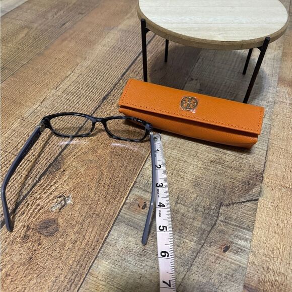 Tory Burch TY 2055 Tortoise Rectangular Eyeglasses 53-16-135 with case - Picture 10 of 11